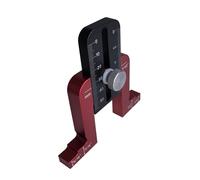 Herramienta de medición para proyectos de carpintería, regla de calibre de altura y profundidad de aluminio para enrutadores, ajustable a prueba de herrumbre