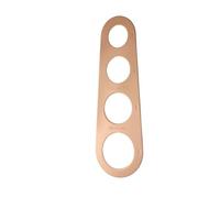 Herramienta de medición precisa de porciones de pasta, regla de espaguetis de acero inoxidable, adecuada para múltiples tipos de fideos, apta para lavavajillas, herramienta de cocina (oro rosa)