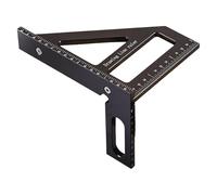 Herramienta de medición triangular de aleación de aluminio de alta precisión para carpintería profesional y constructores en varias aplicaciones, cuadrado de medición profesional completo