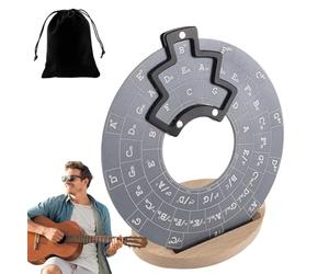 Herramienta de melodía de guitarra | Teoría de la música de guitarra descubriendo círculos | Big Round Musical Learning Tool | Quinto círculo preciso para guitarristas, bajistas, pianistas