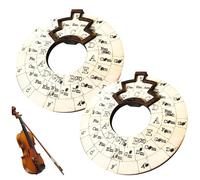 Herramienta de melodía de madera con rueda de acorde, 2 unidades de 12 cm, aquelarre de quinta, guitarra, piano, ukelele, guitarra, herramienta de aprendizaje, herramienta de melodía, instrumento