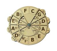 Herramienta de melodía de madera, rueda de acorde, rueda circular de madera y herramienta educativa musical, herramienta esencial para instrumento musical, piano, bajo, ukelele