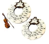 Herramienta de melodía de madera, rueda musical de melodía, herramienta de aprendizaje de guitarra de círculo de quintas, rueda de madera circular y herramienta educativa musical, rueda de acordes