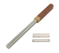 Herramienta De Metal Para Vestir Trastes De Guitarra, Con Bordes De 3 Tamaños, Mango De Madera, Mantenimiento De Reparación De Guitarra, Herramienta Luthier, Piezas De Guitarra (Color : 04)