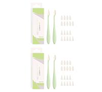 Herramienta de mezcla de bocetos de 2 piezas para resaltar, ABS con 20 puntas de esponja de repuesto, herramienta profesional