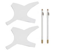 Herramienta de modelado de barba Herramienta de peinado para lápiz de peluquero Plantilla de bigote Plantilla de bigote Plantilla de modelado para hombres Auto-grooming Contornos perfectos Material