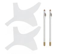 Herramienta de modelado de barba Herramienta de peinado para lápiz de peluquero Plantilla de bigote Plantilla de bigote Plantilla de modelado para hombres Auto-grooming Contornos perfectos Material