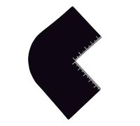 Herramienta de modelado de líneas capilares, herramienta de modelado de barba, guía de líneas capilares, plantilla de barba para modelador de cabello con plantilla de escala para hombre