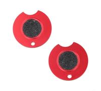 Herramienta de modelado de punta de billar de 44,5 mm para retención de | Juego de dos piezas, 44,5 x 7,5 mm cada uno, ideal para repuesto o compartir, kit de mantenimiento rentable (rojo)