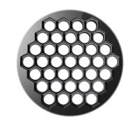 Herramienta de molde de bolas de masa hervida de 37 agujeros para un tamaño y forma consistentes, prensa de aleación de aluminio, accesorios de cocina, herramienta de fabricación rápida