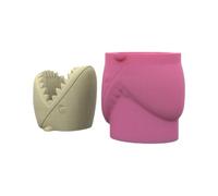Herramienta de molde para macetas de silicona resistente con forma de tiburón, accesorio imprescindible para uso doméstico, entusiastas del arte de resina, molde para jarrón suculento hecho a mano