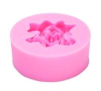 Herramienta de Moldeo de Silicona de Forma de Flonación 3D Rosa, para Artesanías Que Hacen Decoración de Chocolate de Fondant de Pastel con Flores Estereoscópicas Fondant Shaper