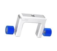 Herramienta de montaje de amortiguador trasero con soporte de metal en | Soporte de tronco dedicado, dos pomos laterales roscados, servicio de choque trasero de bicicleta y tareas de trabajo de