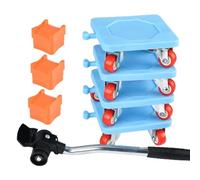 Herramienta de movimiento de muebles - Herramienta de rodillo de movimiento de muebles, Herramienta de palanca de mudanza de dispositivos | Sliders Movers Set with Wheels Leefter Tool Jack Puede
