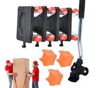 Herramienta de movimiento de muebles - Herramienta de rodillo de movimiento de muebles, Herramienta de palanca de mudanza de dispositivos | Sliders Movers Set with Wheels Leefter Tool Jack Puede