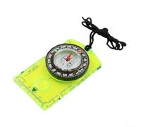 Herramienta de navegación acrílica de doble propósito para brújula y regla de escala de mapa para senderismo, camping, mochileros, orientación y planificación de senderos (G)