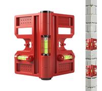 Herramienta De Nivel De Poste Magnético - Herramienta De Instalación De Nivel Plegable Y Ajustable De 3 Vías, Cerca Y Terraza | Columna Magnética Para Construcción, Proyectos Exteriores, Renovatio