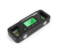 Herramienta de Nivel Magnético Digital 2 en 1 Nivel de Torpedo Digital y Buscador de ángulo de Transportador Pantalla LED Brillante (negro)