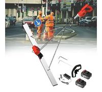 Herramienta De Nivelación De Hormigón Con Regla Láser, Regla Vibratoria Eléctrica Inalámbrica De 100/120 Cm Para Acabado De Cemento Y Nivelación De Superficies Eficientes Y Precisos