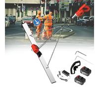 Herramienta de nivelación de hormigón, regla vibratoria eléctrica inalámbrica con baterías recargables, fácil de limpiar, incluye 2 baterías