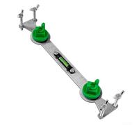 Herramienta de nivelación de tuberías de metal para agua caliente y fría para fontanería con tornillo ajustable para afinación fina y medidor de nivel para una alineación horizontal precisa