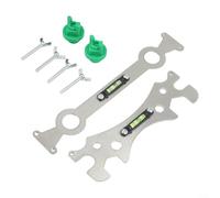 Herramienta de nivelación de tuberías y juego de llaves hexagonales, nivelador de tubería de metal ajustable con nivel integrado para tuberías de agua fría caliente, soporte de alineación de