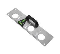 Herramienta de nivelación, soberanos metálicos - Gadget de medición de agujero de dibujo de alambre ranurado de acero inoxidable,Nivelación de herramienta de medición de regla con recorte de