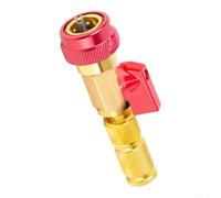Herramienta de núcleo de válvula de CA R134a para sistemas de aire acondicionado de vehículos, llave de repuesto rápido de latón para puertos de alta y baja presión (alto voltaje)