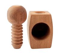 Herramienta de nuez de, cascanueces de madera con mecanismo de tornillo, abridor de nueces antideslizante para nueces de pecanueces viaje picnic camping mujeres