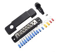 Herramienta de optimización de cableado, organiza eficientemente las conexiones eléctricas de tu vehículo con este sistema de barra de bus (negro)