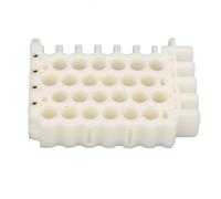 Herramienta de organización para Cables, Peine con Orificios para Cables de Red y Matriz de 9 mm para Cables CAT5, CAT6 y CAT7, Organizador Compacto de Cables de ABS y Cobre para (6x4 Agujeros)
