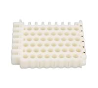 Herramienta de organización para Cables, Peine con Orificios para Cables de Red y Matriz de 9 mm para Cables CAT5, CAT6 y CAT7, Organizador Compacto de Cables de ABS y Cobre para (8x6 Agujeros)