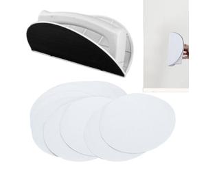 Herramienta de papel de lija semicircular-estante de esquina interior, tabla de molienda de mano autoadhesiva | Puerta de herramientas de molienda de palillo, mango ergonómico no deslizante para lijar