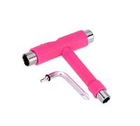 Herramienta de patinaje 5 en 1 portátil T Key todo uno para monopatines, longboards de plástico de hierro premium, multifuncional, camiones, ruedas de cubierta, rodamientos, reparación y apriete