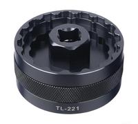 Herramienta de Pedalier 5 en 1, Llave de Aleación de Aluminio para 16 Muescas 39mm/41mm/44mm/46mm y 28.99mm, Extractor para Bicicleta de Montaña