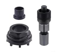 Herramienta de pedalier portátil y de bicicleta con enchufe ISIS de ocho mandíbulas para extracción de manivela, diseñada para varias aplicaciones de reparación de bicicletas (traje 1)