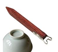 Herramienta de pedestal de cerámica - herramientas para tallar, raspar y moldear con mango de madera - Herramienta de cerámica para pies y bordes, centrado, recorte, corte cónico, acristalamiento