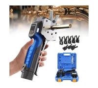 Herramienta de pelado eléctrico, pelado rápido en 5 segundos, expansor de tubo de cobre, herramienta portátil 2 en 1 con 8 pinzas para tubos métricos e imperiales