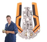 Herramienta de pelador de alambre, pelador de alambre eléctrico portátil plegable - cortador de herramientas, pinzas eléctricas multifuncionales para electricista, Acción de Gracias, Navidad