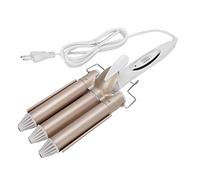 Herramienta de peluquería, ligero, de larga duración, 25 mm, plancha rizadora de tres barriles, peluquería, ondulación para peinar el(European regulations)