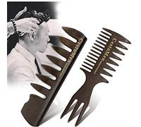 Herramienta De Peluquería Profesional 2 Piezas De Hombres Labrando El Peine Conjunto Hombres Ancho De Los Dientes Del Peine Del Pelo Del Aceite Tenedor Peine Ideal Para Todo Tipo De Cabello