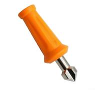 Herramienta de perforación de cebo de muñeco de nieve para boilies, punta de metal de 10 cm con mango naranja, compatible con equipo de muñeco de nieve, 1 paquete