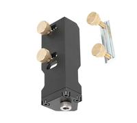 Herramienta de perforación de muebles: plantilla de taladro de aluminio, guía de alta precisión, dispositivo de perfil multifuncional, ángulo compacto | Guía de taladro para proyectos de trabajo en