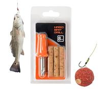 Herramienta de perforación genérica para boilies | Taladro manual de pesca, accesorio de bolas de cebo | para pescador de ocio profesional padre y agua dulce y agua