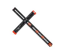 Herramienta de plantilla de agujeros de perforación: dibujos de regla en T de precisión, herramienta de perforación ajustable para estante, medidor de marcado versátil para proyectos de carpintería