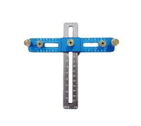 Herramienta de plantilla de gabinete de aleación de aluminio para taladrar con 2.12 pulgadas más 3.12 pulgadas de espacio entre agujeros, diseño plegable maniobrable para cocina y cajón (naranja con