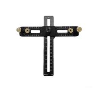 Herramienta de plantilla de gabinete para guía de perforación de precisión | Espacio entre agujeros ajustable de 2.13 y 3.1 pulgadas | Diseño de aleación de aluminio duradero | Compatible con puertas