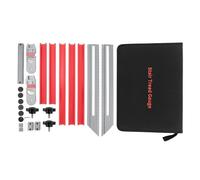 Herramienta de plantilla de huella de escalera Aleación de aluminio Marcado claro de alta precisión Medidor de huella de escalera Plantilla de medición para pasamanos Estante de