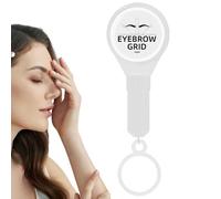 Herramienta de posicionamiento de cejas para tatuaje, ayuda compacta para mapear tatuajes de cejas, herramienta de marcador de líneas de cejas con tinta de cuerdas, fácil de usar para novia, esposa