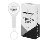 Herramienta de posicionamiento de cejas para tatuajes, ayuda compacta para mapeo de cejas, marcador de líneas de precisión con cuerdas tintadas, herramienta de modelado ligera, guía para maquilladores